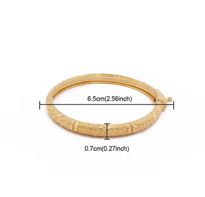 Luxury 24K Gold Plated Bangles Bangles For Women