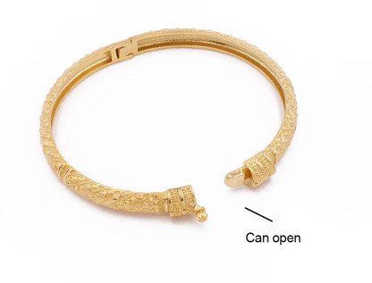 Luxury 24K Gold Plated Bangles Bangles For Women