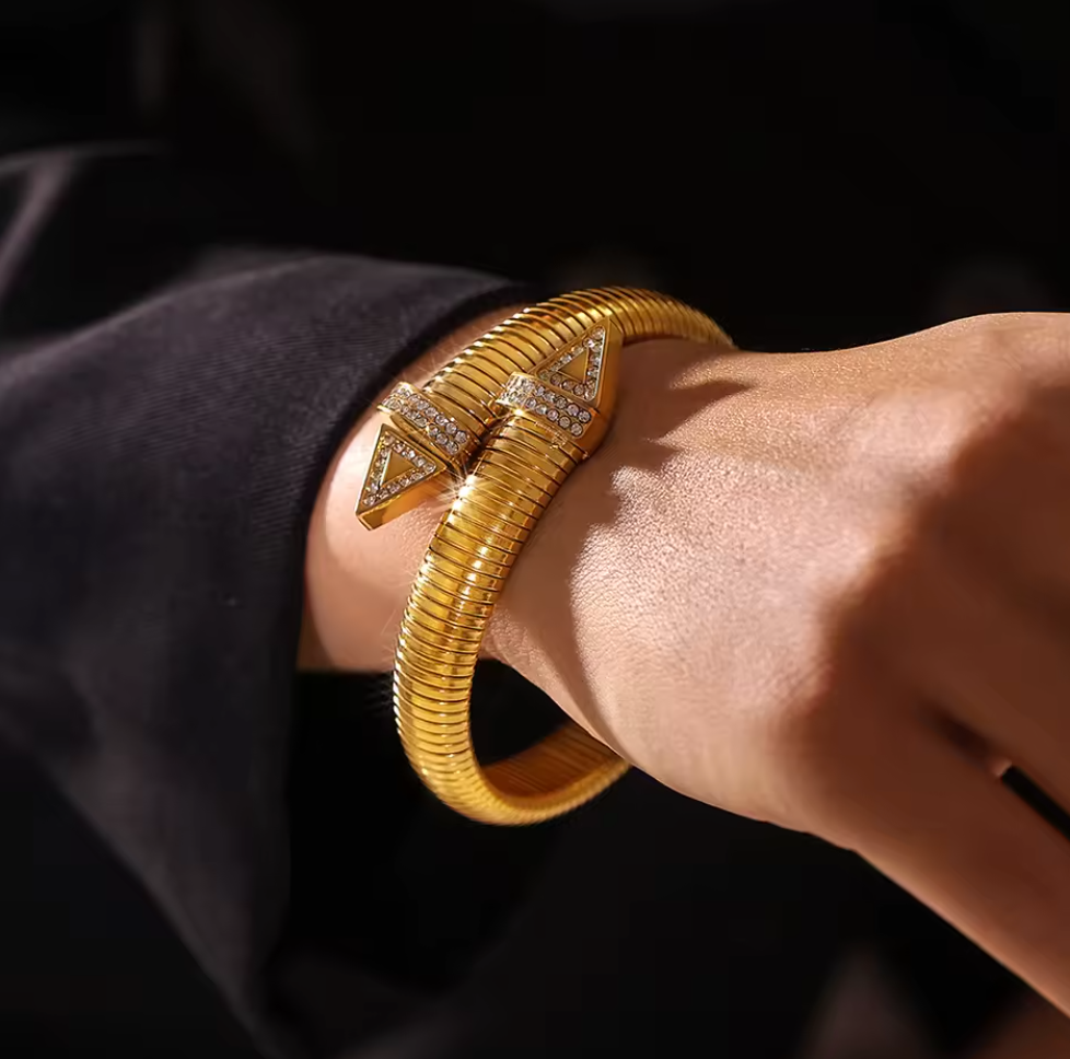 Modern Luxury Geometric Design Bracelets - 18k Gold plated