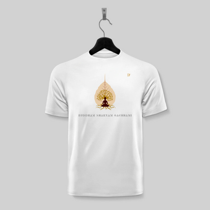 Dragonfli Divine : Lord Buddha Designer T-Shirt