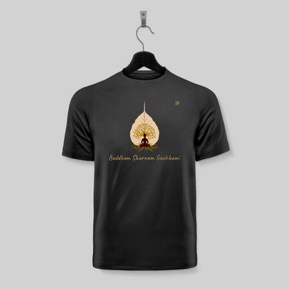 Dragonfli Divine : Lord Buddha Designer T-Shirt